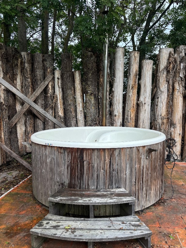 Gebruikte Hottub/Skargard Rojal 220 DualBurn 8-10 Personen, Ophalen, Gebruikt, Afdekzeil, Vast