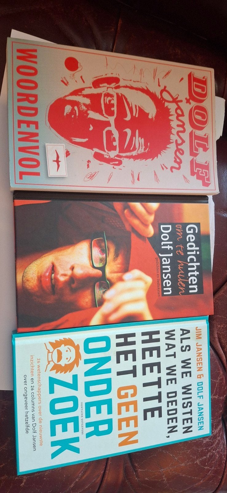Dolf Jansen Boekenpakket: Woordenvol, Gedichten, Het Heetste, Boeken, Ophalen of Verzenden, Zo goed als nieuw, Dolf Jansen, Nederland