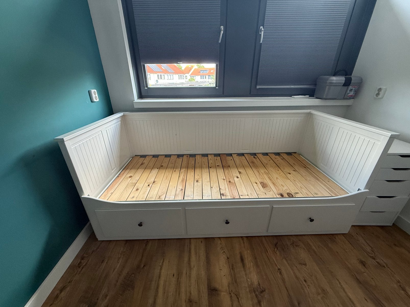 IKEA Hemnes bedbank, Ophalen, Zo goed als nieuw, Tweepersoons, 80 cm