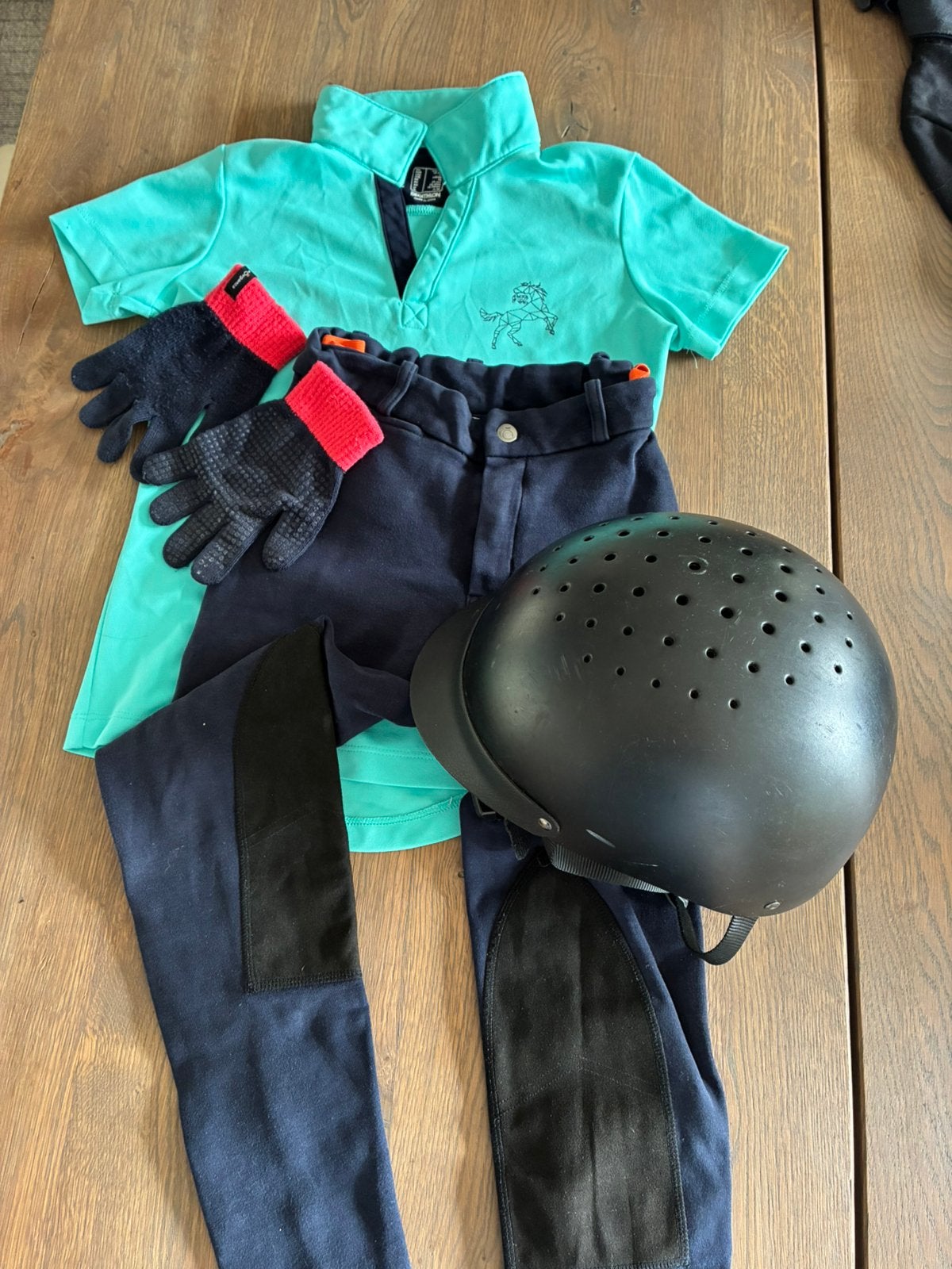 Paardrijkleding diverse sets maat 133-142, Ophalen of Verzenden, Gebruikt, Dressuur