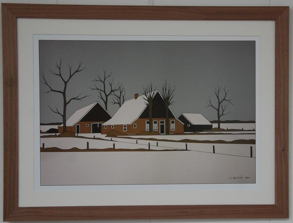 Schilderij Klaas Bernink, Antiek en Kunst, Ophalen
