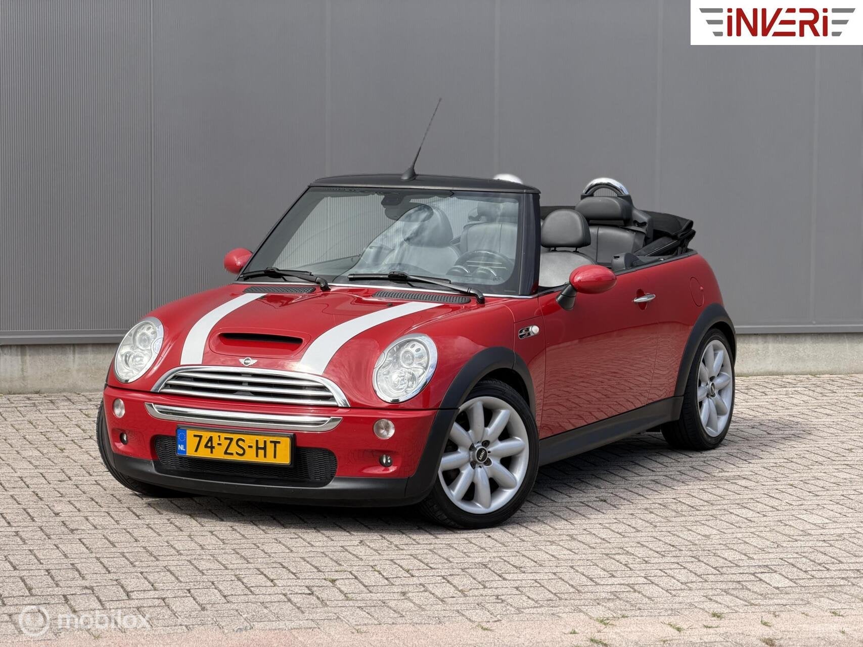 Mini Cabrio 1.6 Cooper S Chili | Chili Red | Unieke staat |, Auto's, Gebruikt, Zwart, 4 cilinders, Cabriolet