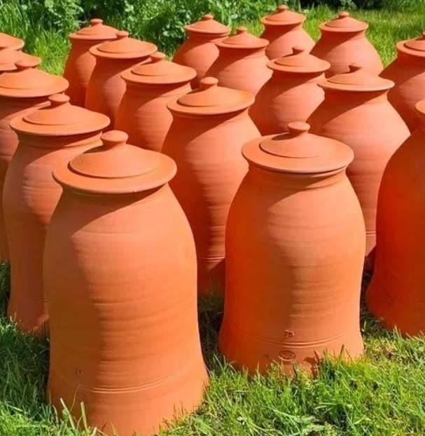 Terracotta bleekpot rabarber pot tuindecoratie moestuin, T, Nieuw, Ophalen of Verzenden, N