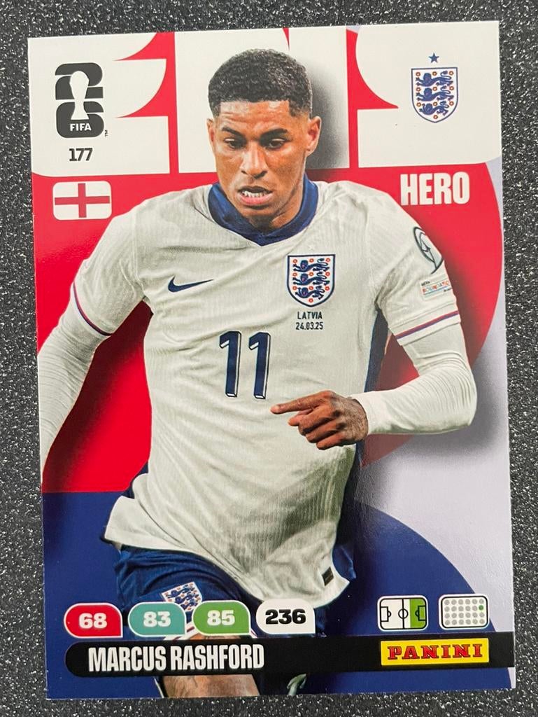 Panini Fifa WORLD CUP 2026    RASHFORD    UK, Verzenden, Zo goed als nieuw, Plaatje