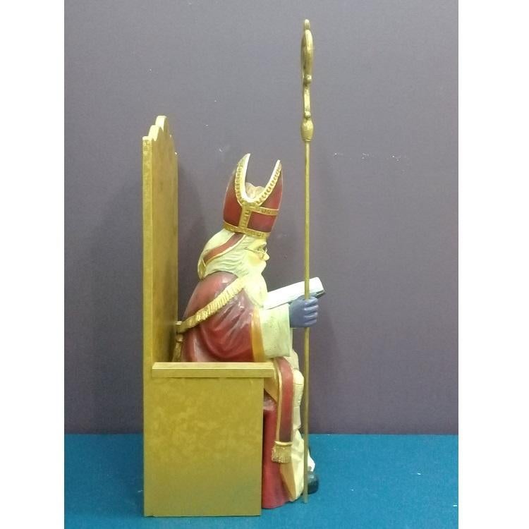 Sinterklaas op troon – Sint beeld – 55 cm, Ophalen, HorecaBeelden, Nieuw, HorecaBeelden