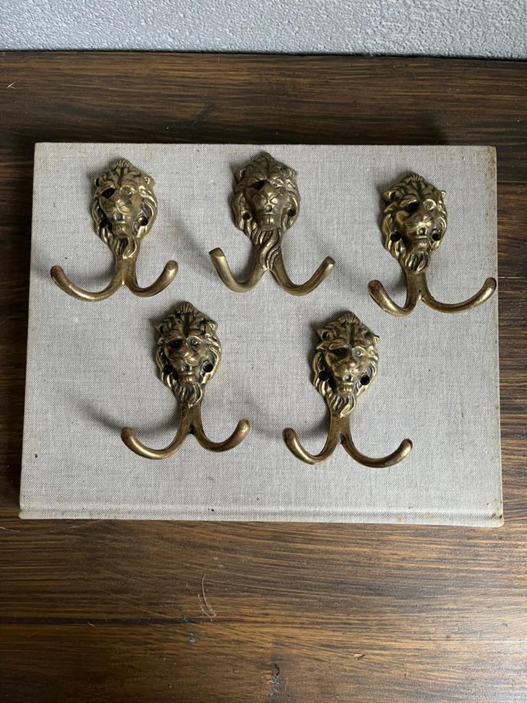 Messing wandhaken, Wandhaken, Ophalen of Verzenden, Zo goed als nieuw, Minder dan 100 cm