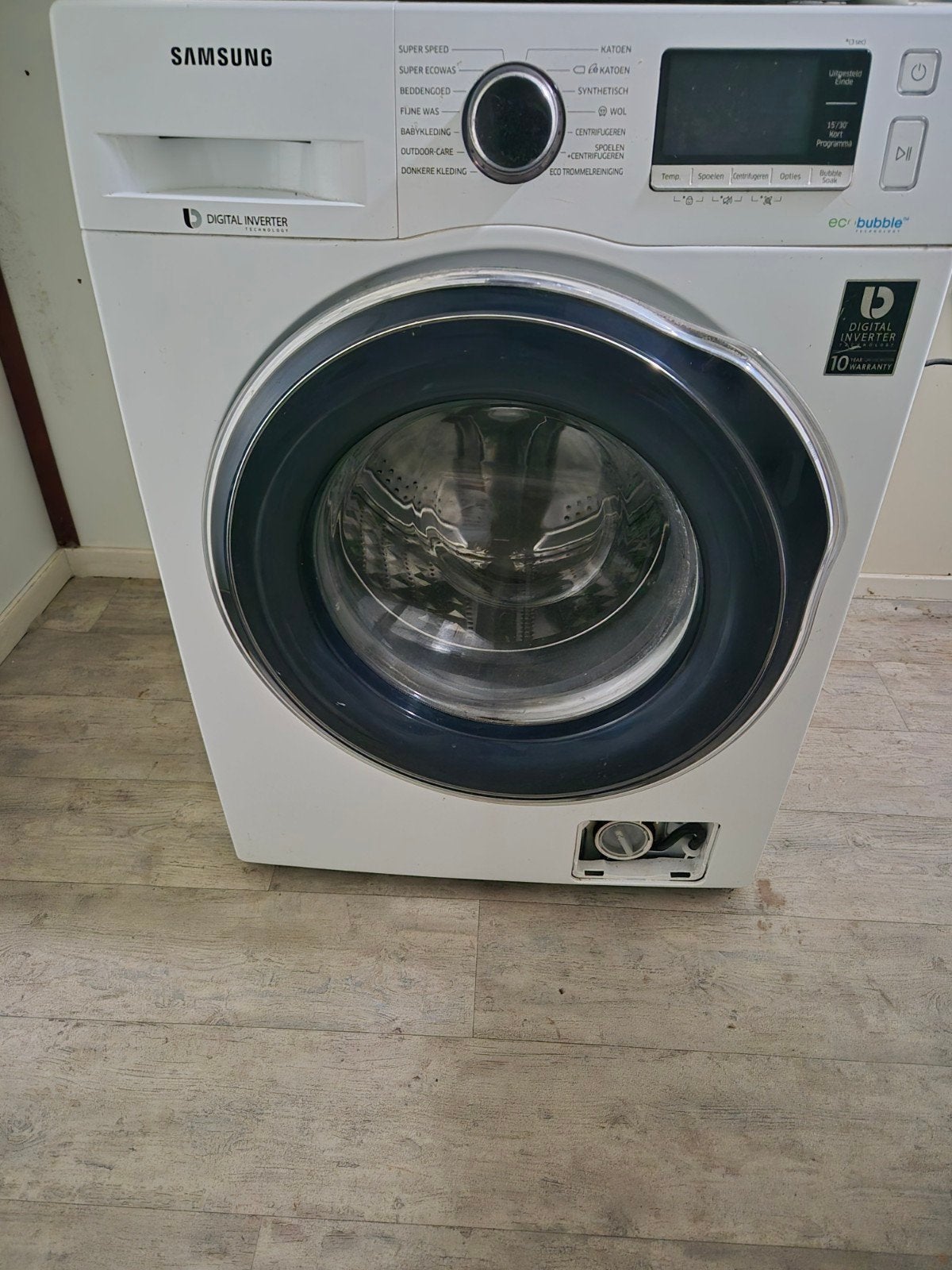 Samsung EcoBubble Wasmachine - Voorlader, Gebruikt, Ophalen of Verzenden, Voorlader, Energieklasse A of zuiniger
