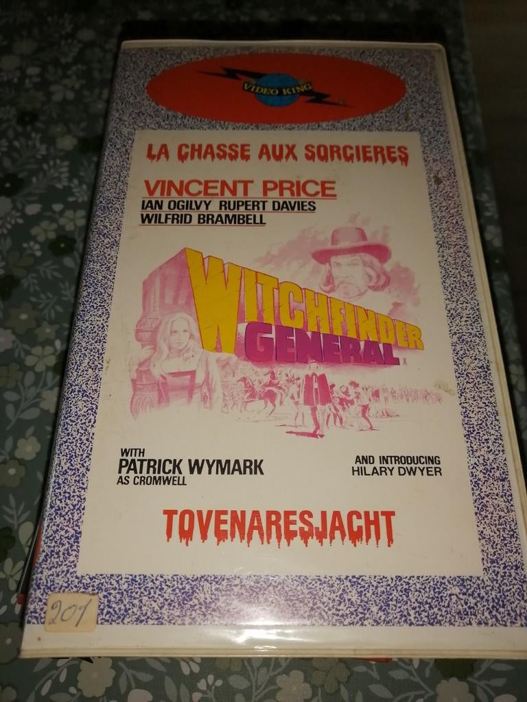 VHS ex-rental - Witch finder General, Cd's en Dvd's, VHS | Film, Vanaf 16 jaar, Ophalen of Verzenden, Gebruikt, Horror