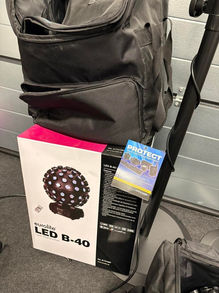 Mooie set Eurolite LED B-40 met Laser Beam, Muziek en Instrumenten, Licht en Laser, Ophalen, Zo goed als nieuw, Licht