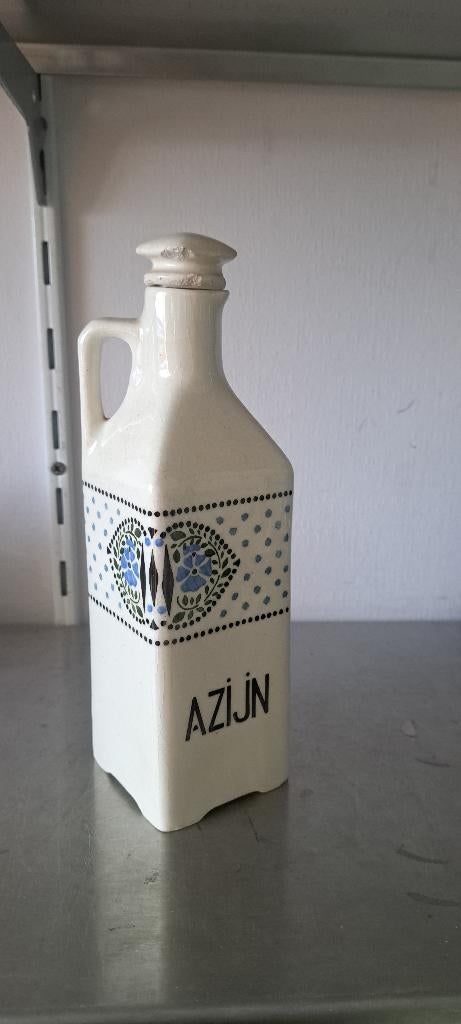 Oude aardewerk azijn schenkkan (Z251-13), Ophalen of Verzenden