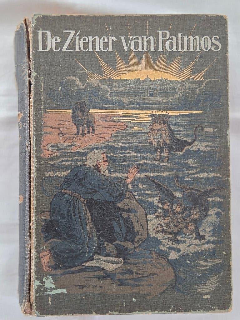 Ziener van Patmos1915 + 4x Statenbijbel 1920 1930 1950 1960, Boeken, Ophalen of Verzenden, Gelezen, Christendom | Protestants