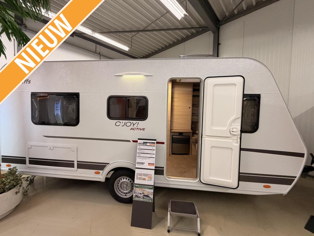 Dethleffs C'Joy Active 460 LE +active pakket, Caravans en Kamperen, Schokbreker, Standaardzit, Bedrijf, Dethleffs