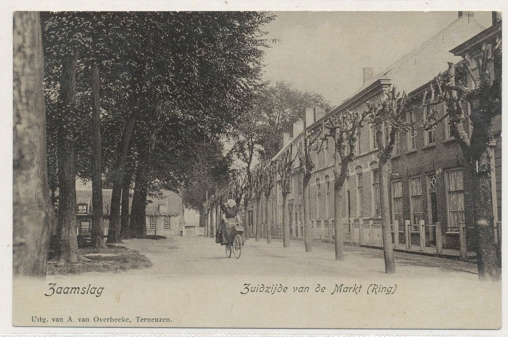 Zaamslag - Zuidzijde van de Markt (Ring), Ophalen of Verzenden, Voor 1920, Ongelopen, Zeeland