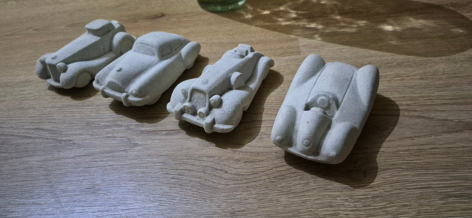 Marbell Stone Art model auto's - 4 stuks, Ophalen of Verzenden, Zo goed als nieuw, Auto's