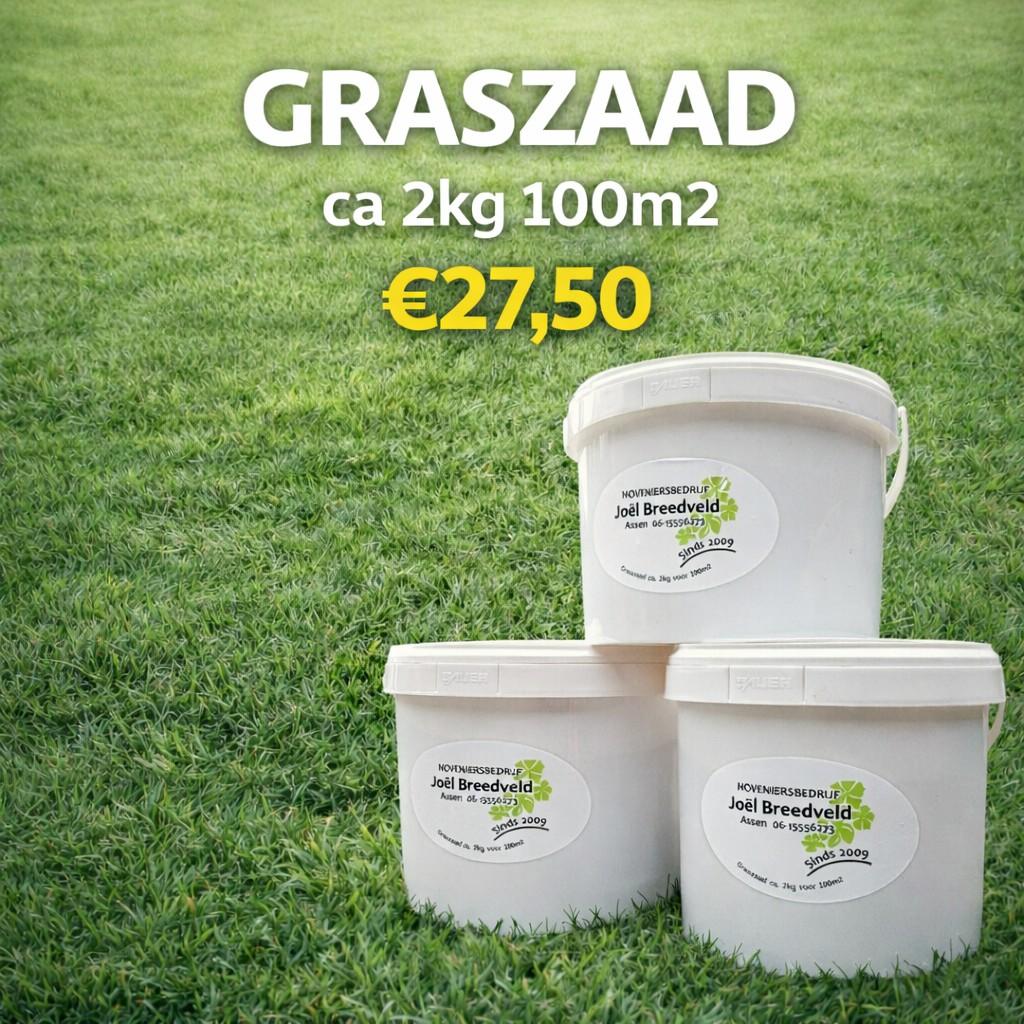 Graszaad, Ophalen, Nieuw, 20 m² of meer
