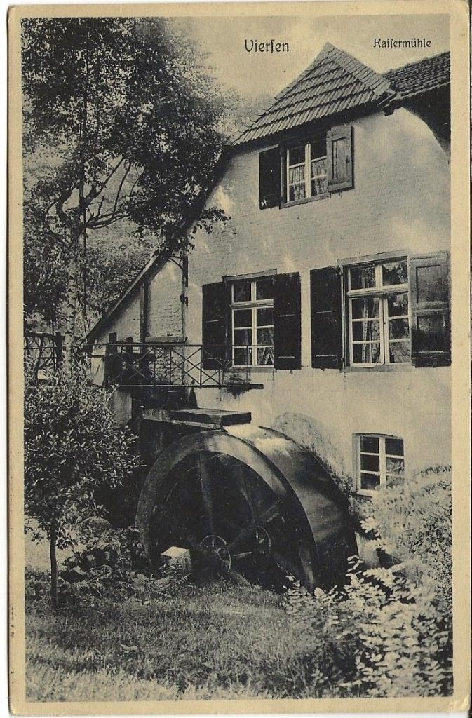VIERSEN WATERMOLEN 1908 nr  België refnr 189 zegel, Verzenden, Voor 1920, Gelopen, Duitsland