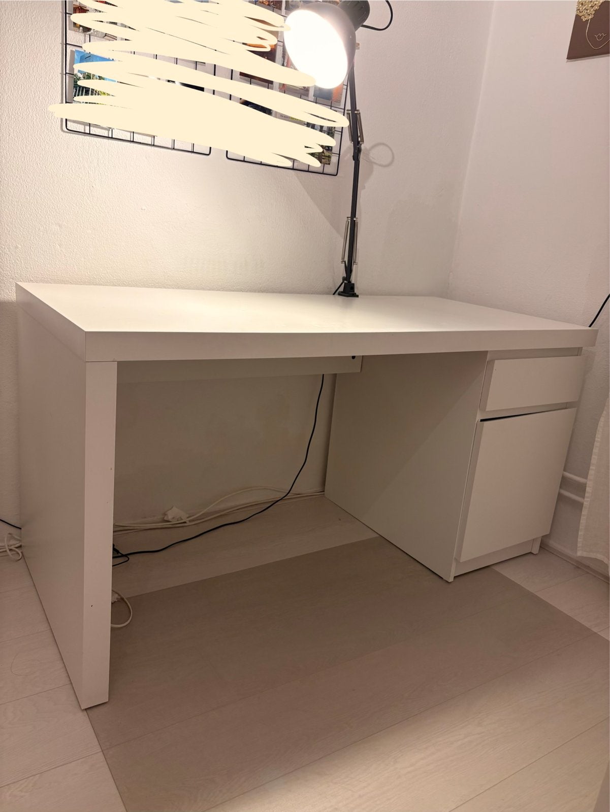 IKEA Malm bureau met ladeblok, Ophalen, Gebruikt, Met lades, Spaanplaat of MDF