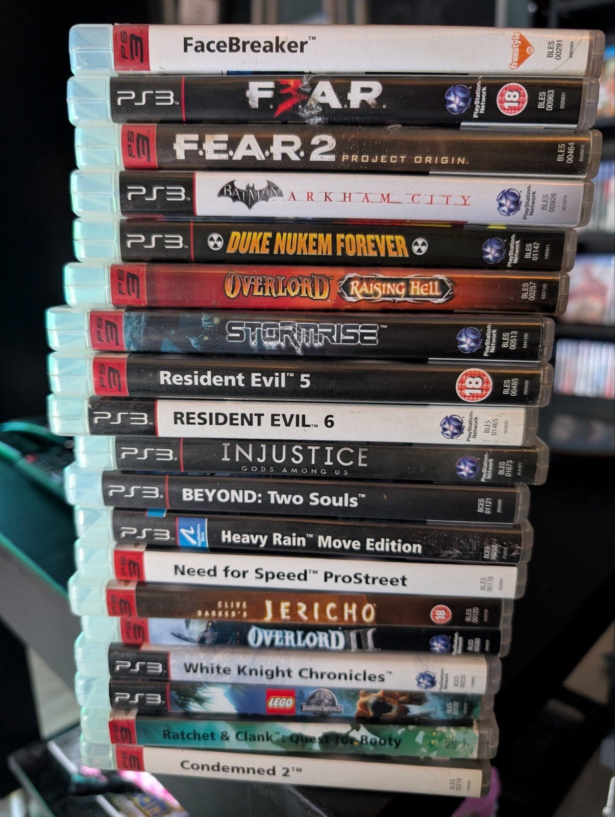 Grote collectie PS3 games: FEAR, Resident Evil, Batman, etc., Gebruikt, Vanaf 18 jaar, Overige genres, 1 speler