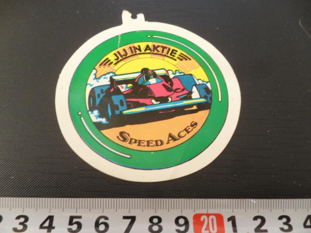 sticker speed aces F1 auto race jij in aktie (mode), Ophalen, Zo goed als nieuw