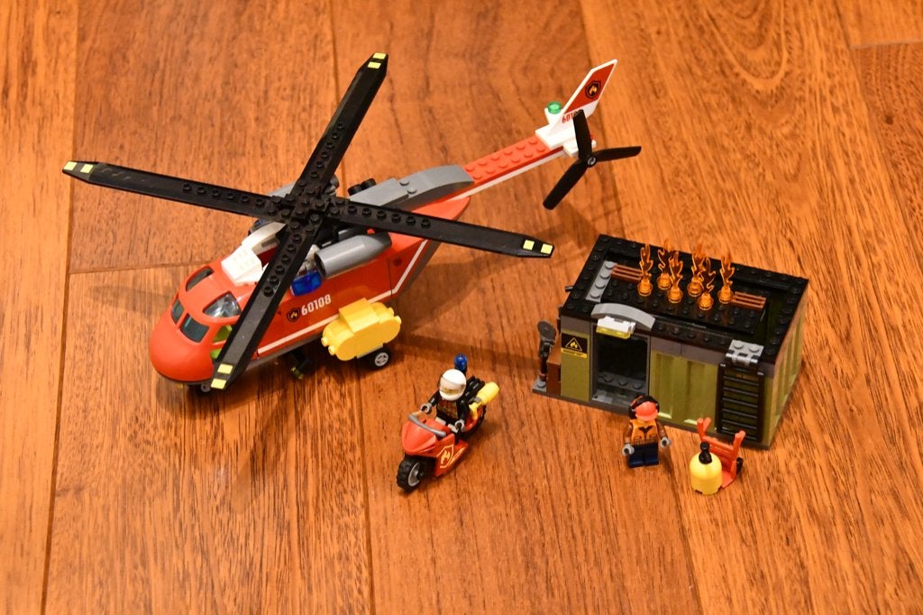 LEGO City Brandweer Inzetgroep Helicopter Met Motor - 60108, City, Lego, Compleet, Ophalen of Verzenden