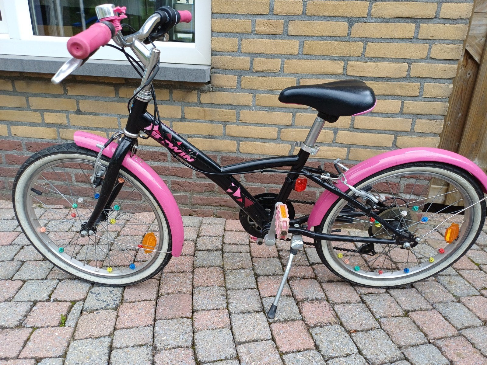 Meisjesfiets b-twin 20 inch, Ophalen, Gebruikt, 20 inch, BTWIN