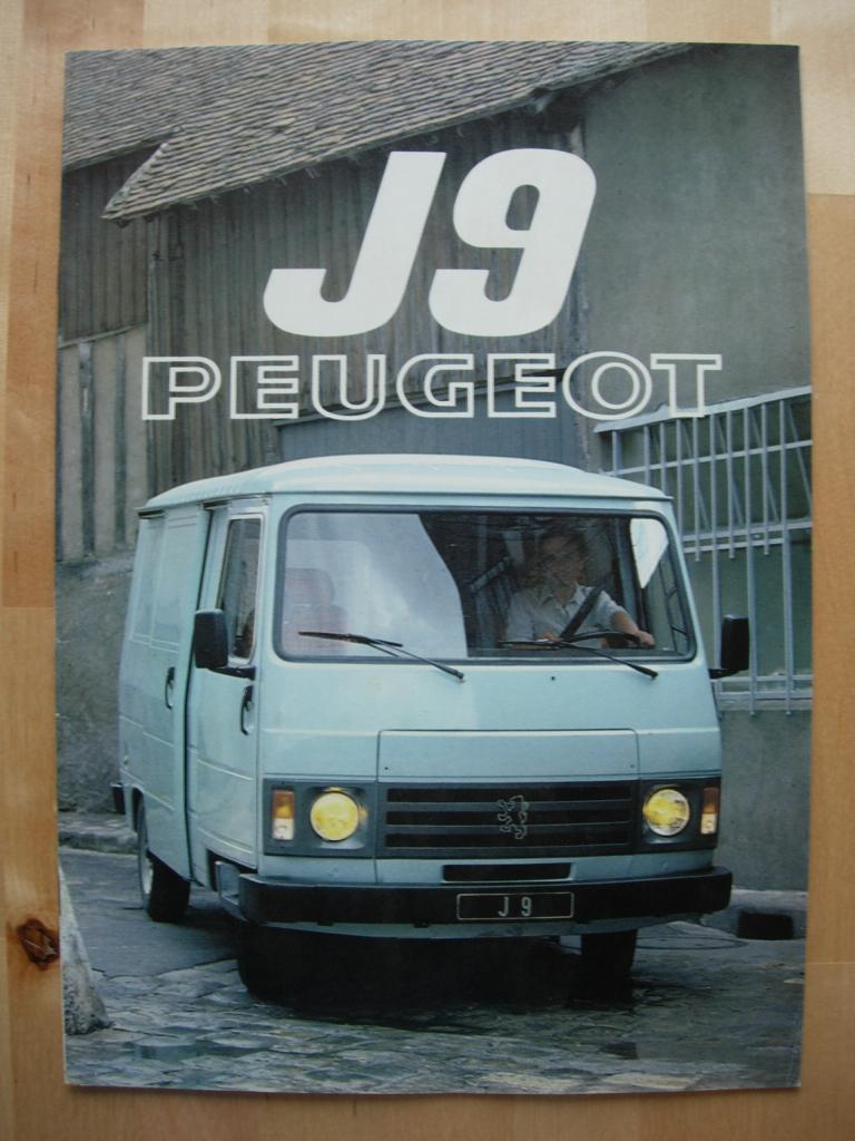 Peugeot J9 Brochure 1981 - 1400 1800, Ophalen of Verzenden, Zo goed als nieuw, Peugeot, Peugeot