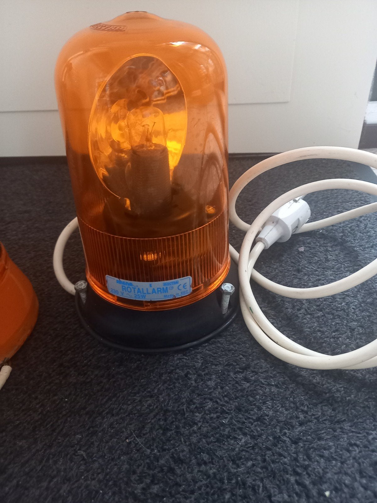 Rotallarm zwaailamp 230V 25W - Oranje, Ophalen, Gebruikt, Overige merken, Overige typen