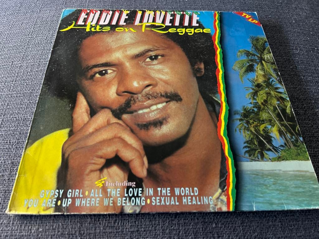 Lp Eddie Lovette - Hits on Reggae, Ophalen of Verzenden, Gebruikt