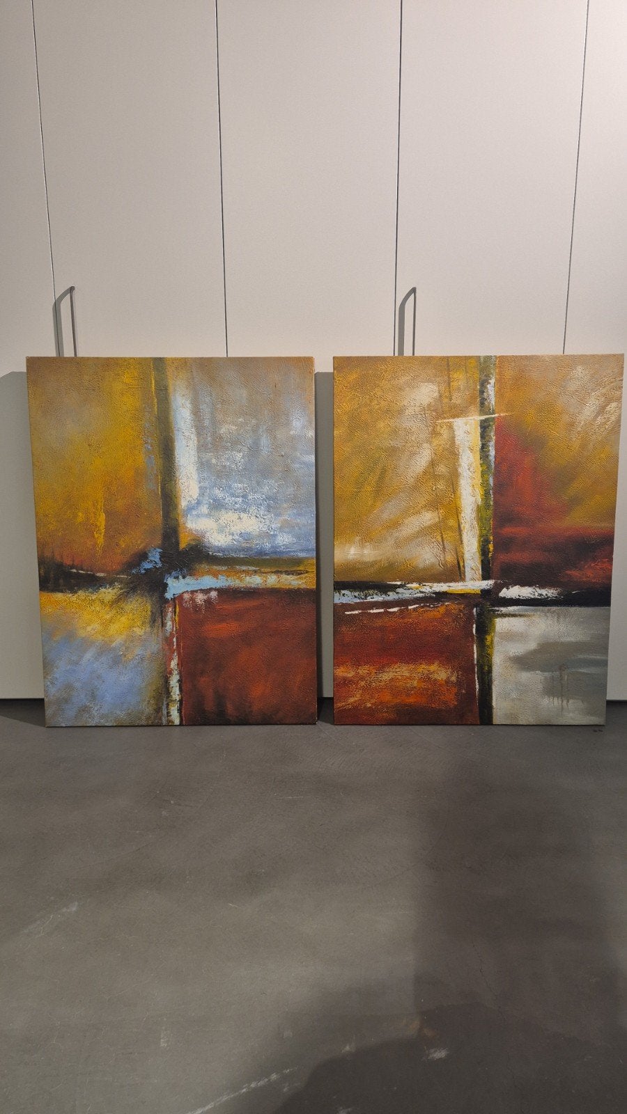 Inspirerende schilderijen tweeluik COLOURS, Ophalen