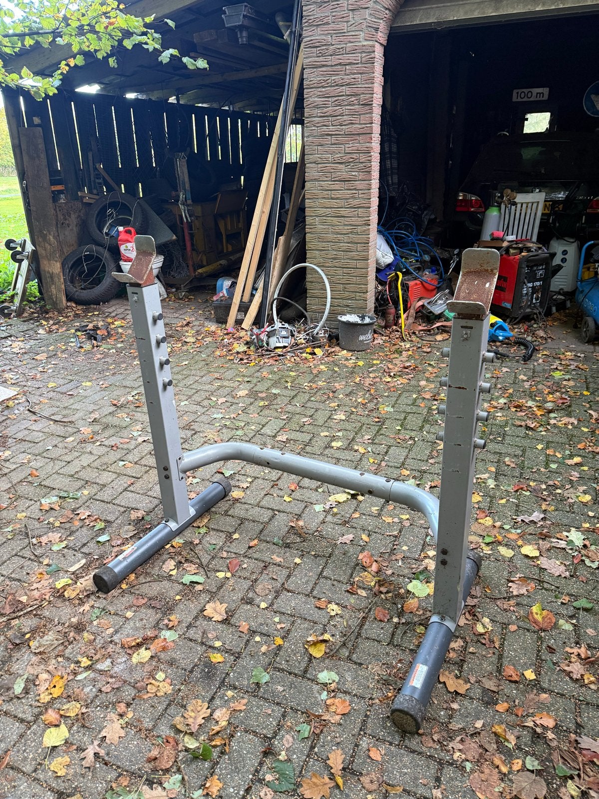 Halterbank steun en buikspier oefen ding, Gebruikt, Krachtstation, Borst, Ophalen of Verzenden