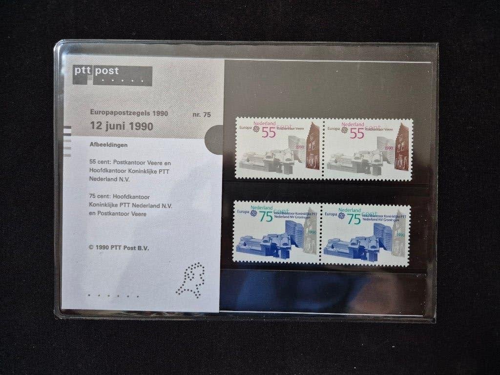 NVPH 1451-1452 - PM M75 - 1990 Europazegels, Ophalen of Verzenden, Na 1940, Postfris