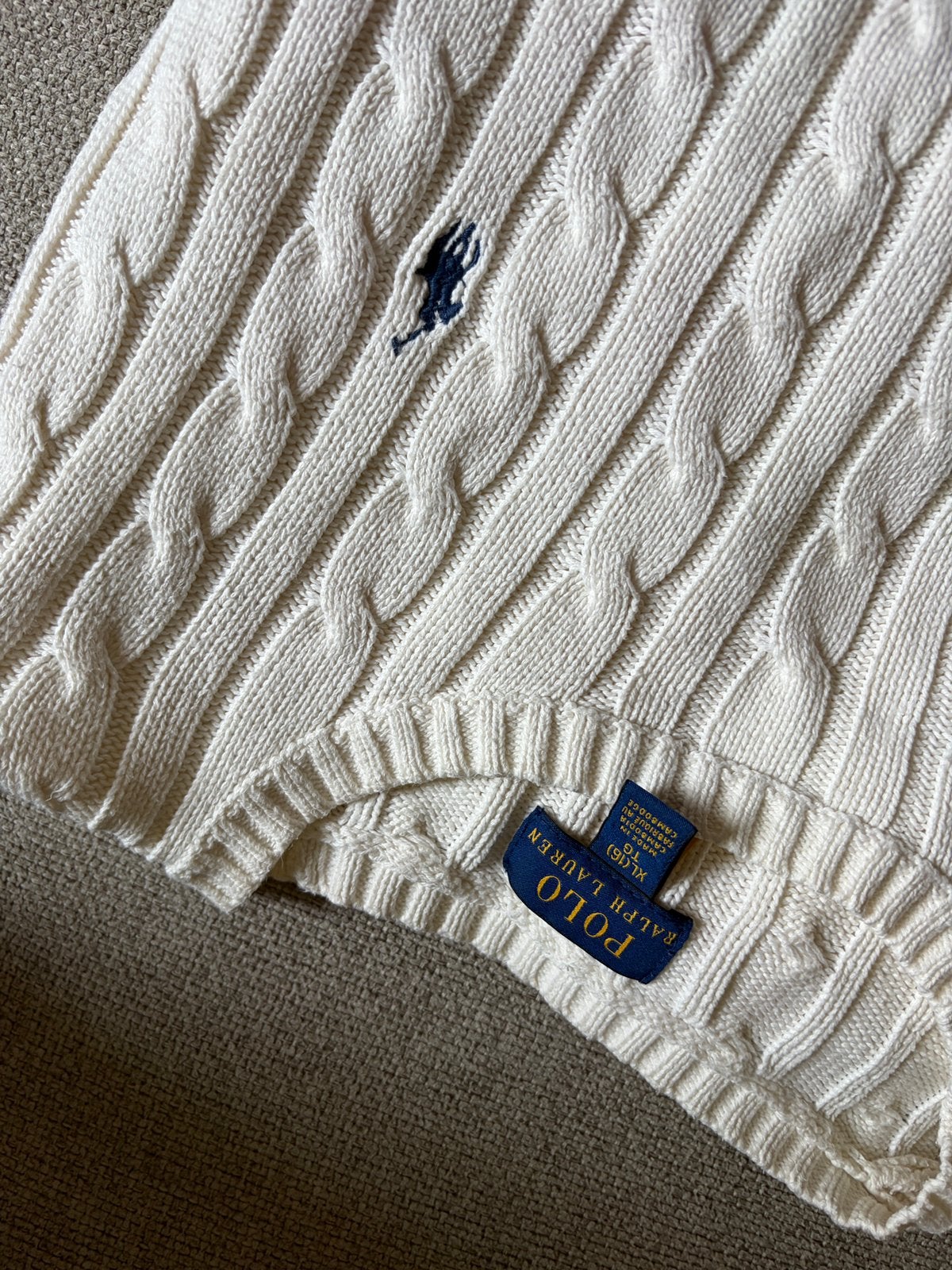 Polo Ralph lauren witte trui. Maat 176., Verzenden, Zo goed als nieuw, Maat 34 (XS) of kleiner, Wit