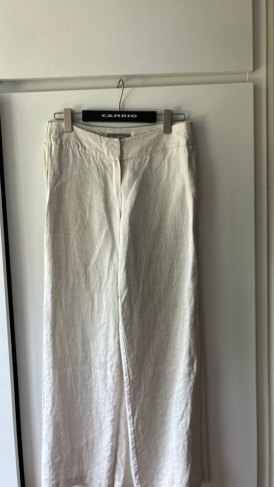 Corel Amsterdam. Licht beige linnen broek. Maat 38/M, Maat 38/40 (M), Beige, Ophalen of Verzenden, Zo goed als nieuw