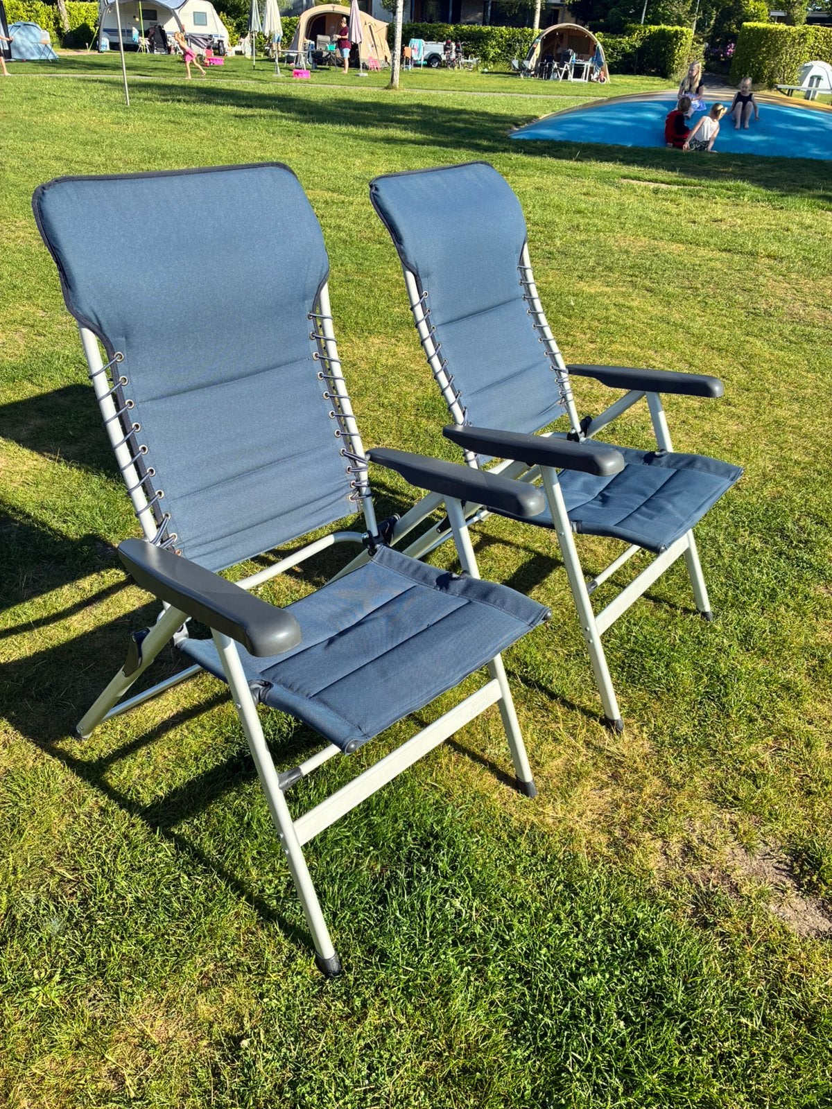 2 camping stoelen, Caravans en Kamperen, Ophalen, Zo goed als nieuw, Campingstoel