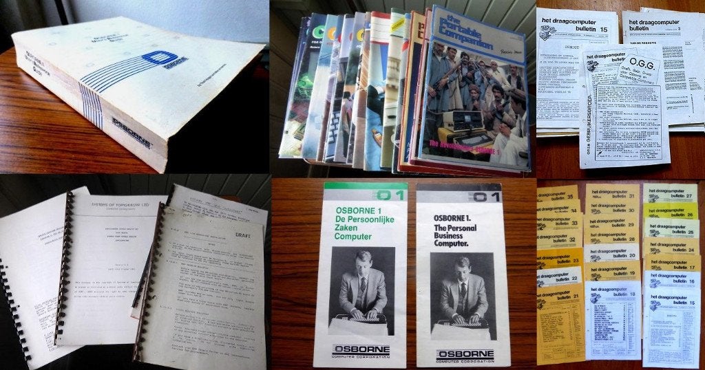 Veel mooie spullen over/voor de OSBORNE 1 CP/M computer, Ophalen of Verzenden, Osborne Computer Corporation