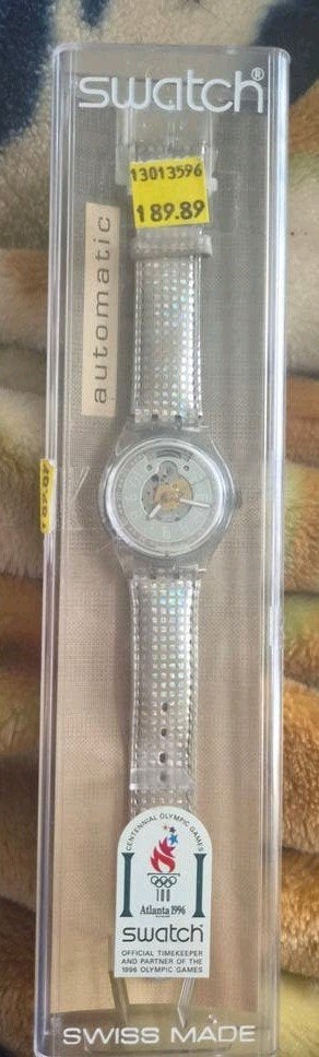 Swatch Automatic Divina 1996 Olympische Spelen Atlanta, Kunststof, Swatch, Nieuw, Kunststof