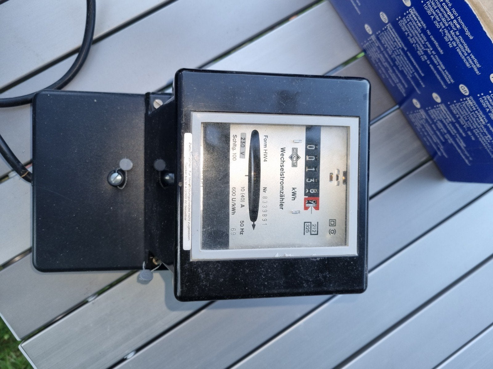 Wisselstroom teller, tussenstekker - Energieverbruik meten, Ophalen of Verzenden, Gebruikt