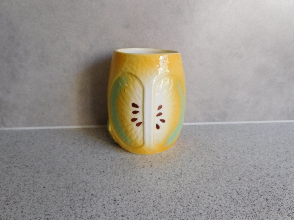 Mok Citroen Majolica Barbotine - 10x6 cm, Antiek en Kunst, Ophalen of Verzenden