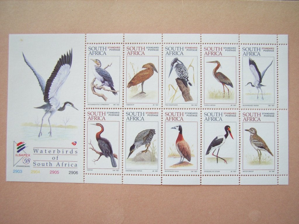 ZB   Zd Afrika Blok Water Vogels 1064-1073 Pf, Ophalen of Verzenden, Zuid-Afrika, Postfris