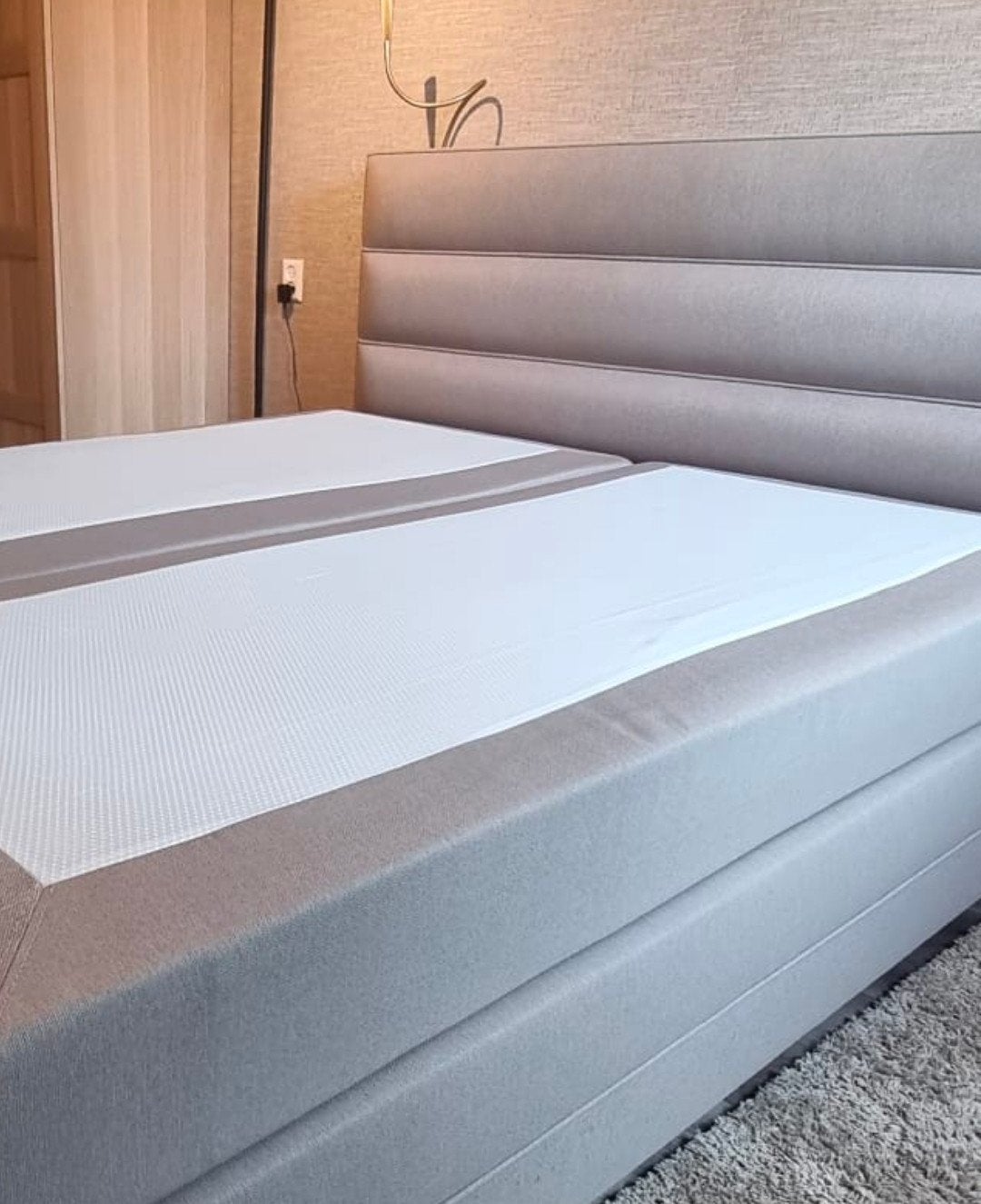 GRATIS BEZORGING Boxspring zeer goede staat, 210 cm, Tweepersoons, Ophalen of Verzenden, Zo goed als nieuw