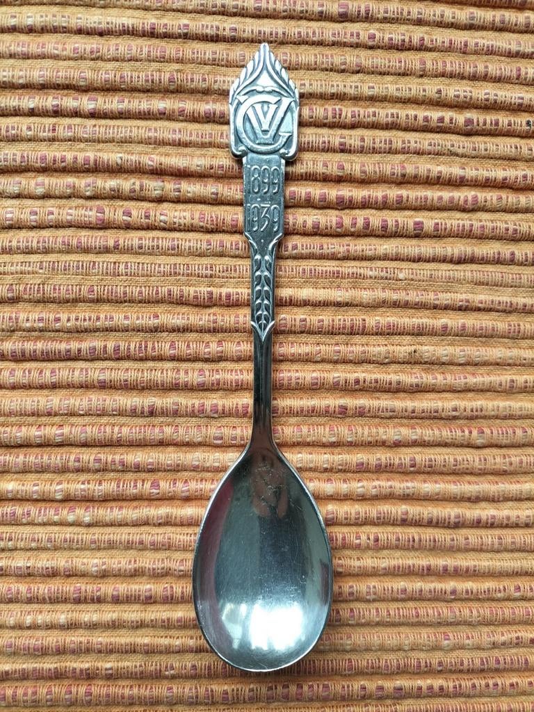 Gero Georg Nilsson Monogram VvC lepel verzilverd, Antiek en Kunst, Ophalen of Verzenden