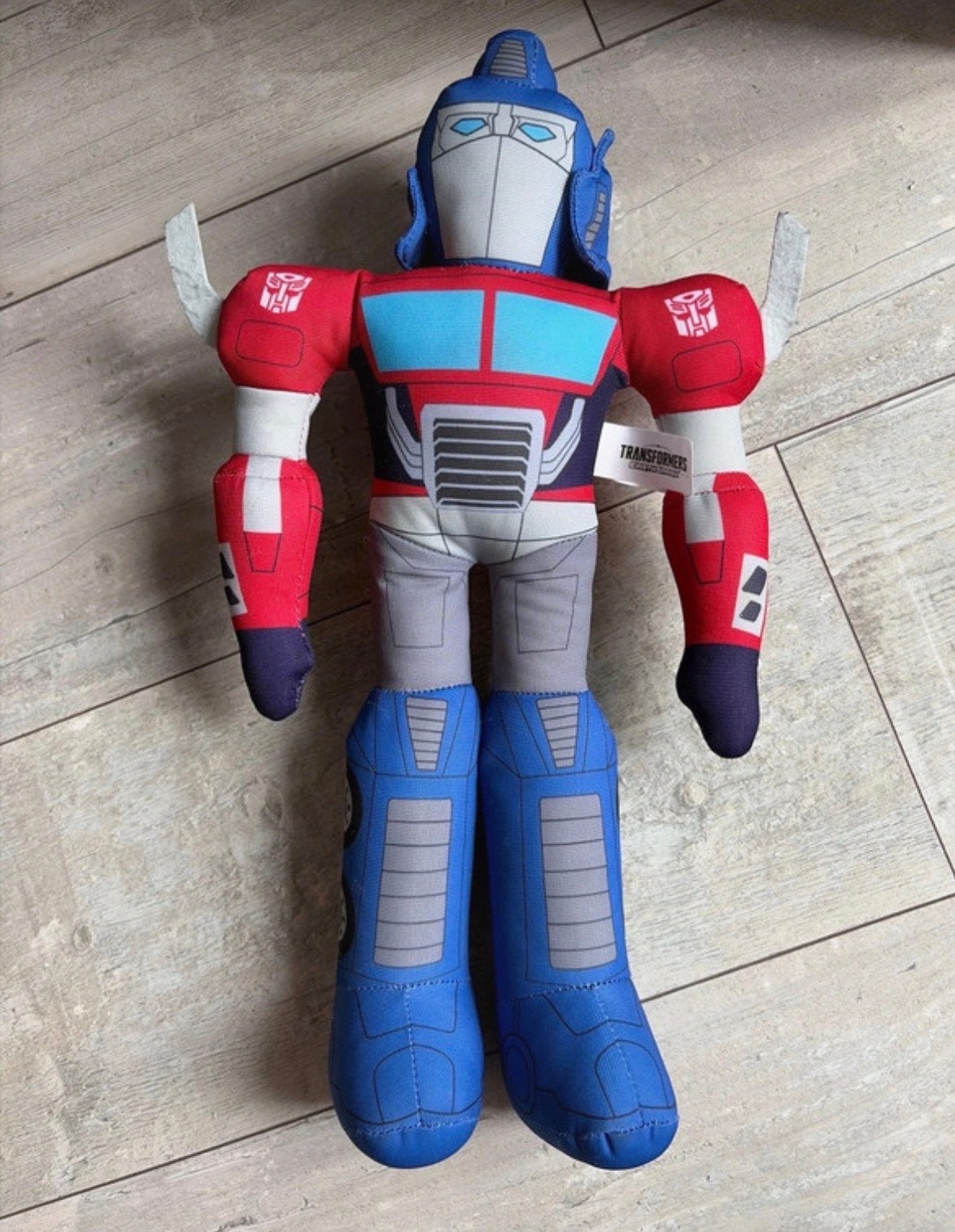 Knuffel Optimus Prime - Transformers - 45 cm, Overige merken, Overige karakters, Overige typen, Ophalen of Verzenden