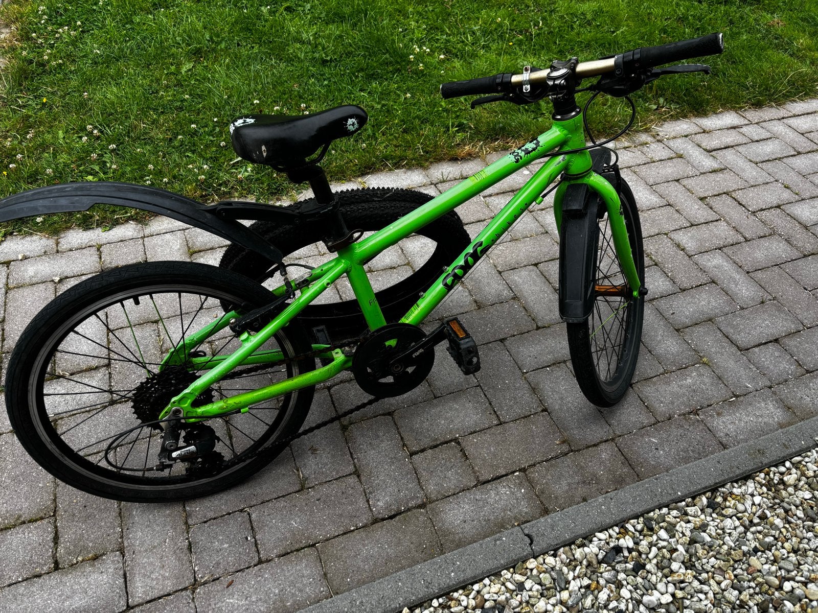 Frog 52 kinderfiets 20 inch - Groen, Ophalen, Gebruikt, Velgrem, 16 tot 20 inch
