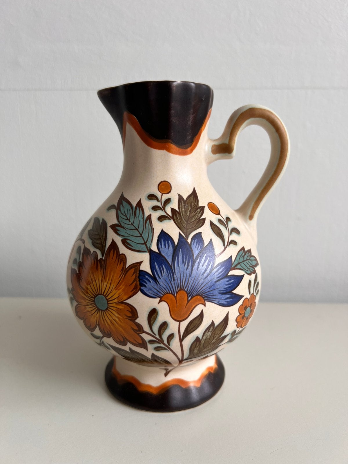 Flora Gouda Plateel kan model 410 – Holland Handwerk, Ophalen of Verzenden