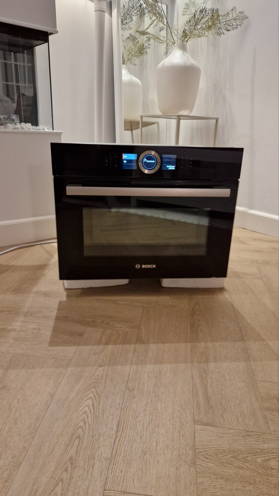 Luxe Bosch combi oven magnetron black serie 8, Witgoed en Apparatuur, Magnetrons, Ophalen, Combimagnetron, Crisp, 60 cm of meer