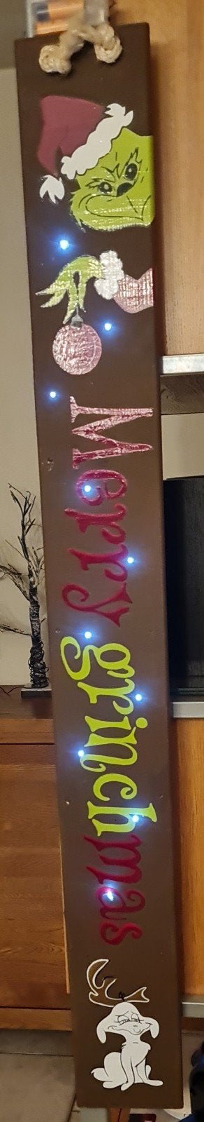 Merry Grinch Mas met verlichting, Ophalen, Gebruikt