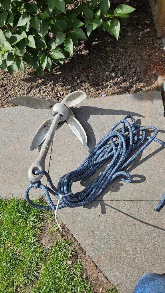 6kg paraplu anker met 10m touw. Keurige set, Ophalen of Verzenden, Zo goed als nieuw, Overige typen