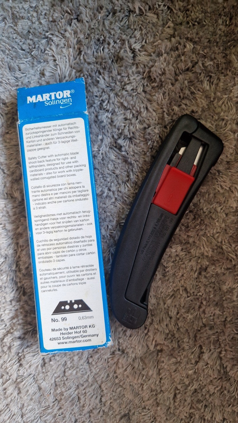 Martor Maxisafe Veiligheidsmes - Nieuw in doos, Ophalen of Verzenden, Nieuw, Snijgereedschap, Overige merken