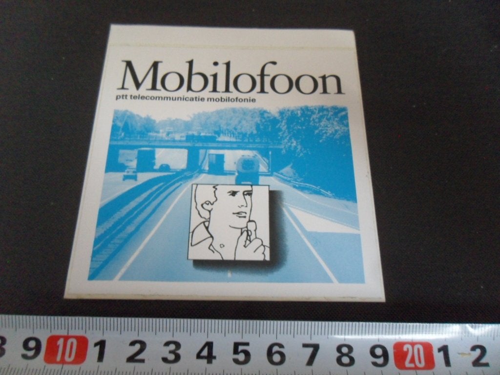 sticker MOBILOFOON PTT telecommunicatie mobilofonie, Verzamelen, Ophalen of Verzenden, Zo goed als nieuw