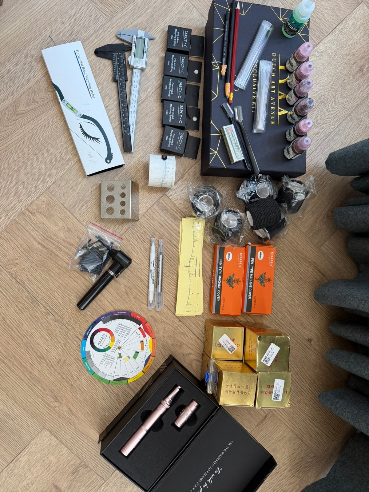 Complete starters set permanente make-up, Ophalen of Verzenden, Zo goed als nieuw, Gehele gezicht